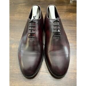 $1100 Nettleton Calvary Oxford leather shoes Size 8 Mens Burgundy Color Perfect